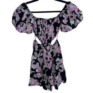 Sky to Moon Floral Mini Dress